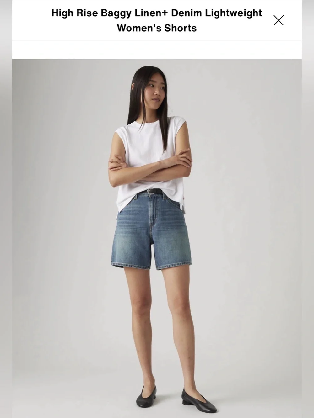 Levi's High Rise Baggy Shorts